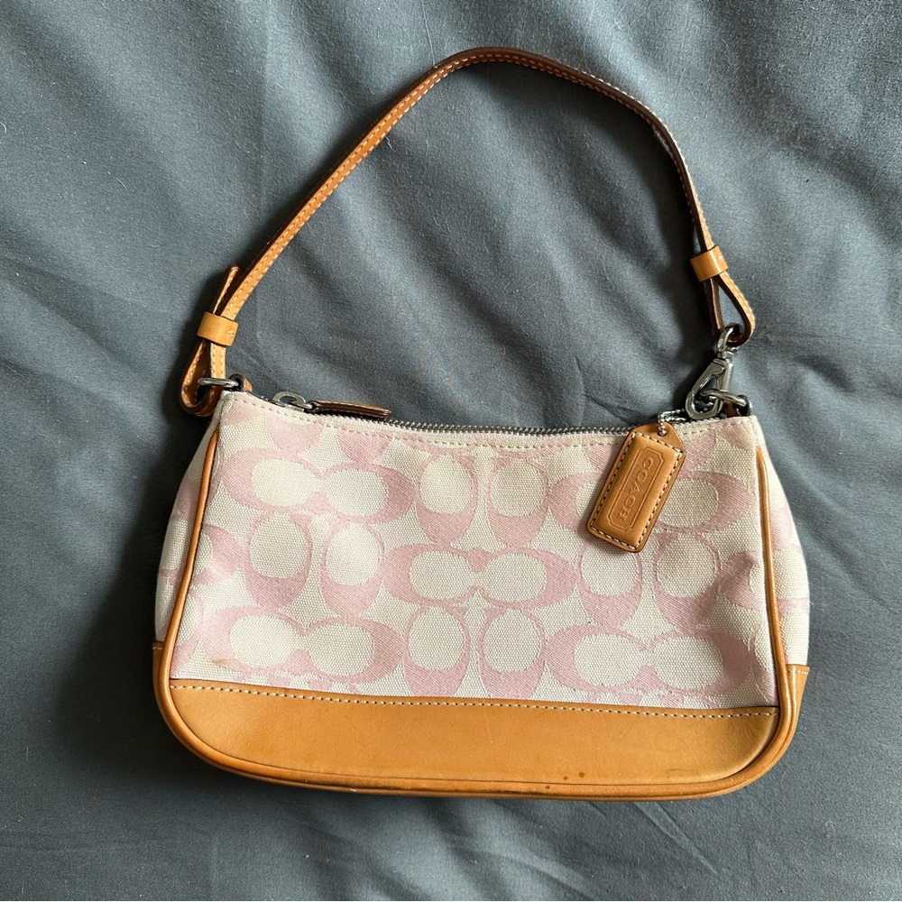 Vintage Coach y2k 2003 Pink Demi Hampton Shoulder Bag